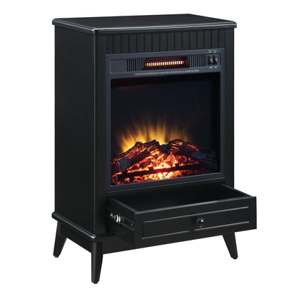 Hamish Electric Fireplace - Black