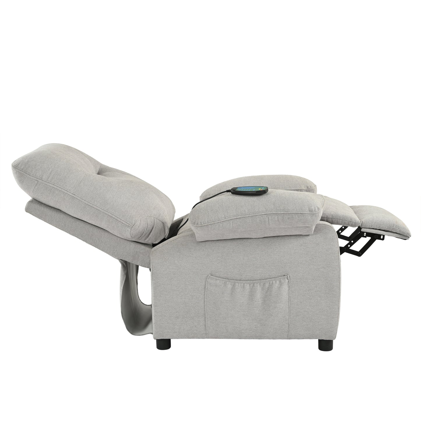 Aston Recliner Chair with Message and Heater - Gray