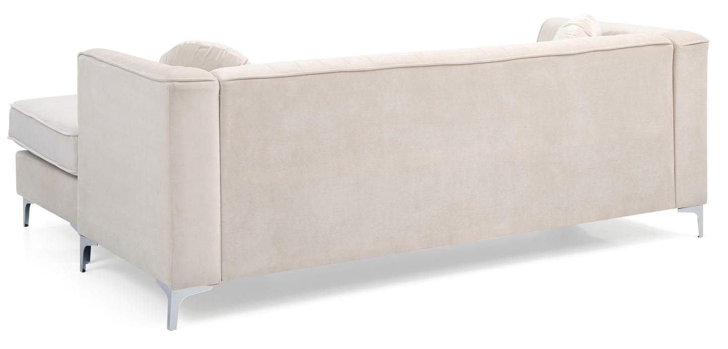 Delray Sectional Sofa Chaise - Ivory