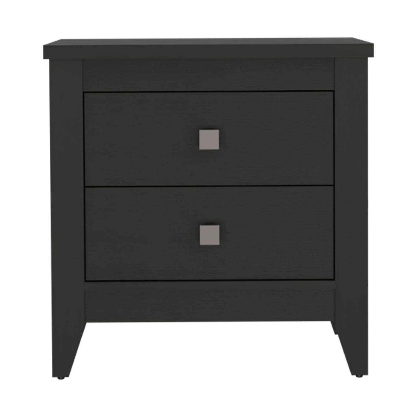 Windsor 2-Drawer Nightstand - Black