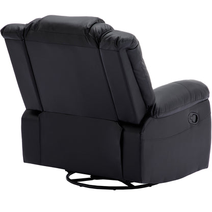 Becerra 360° Swivel Rocker Recliner - Black