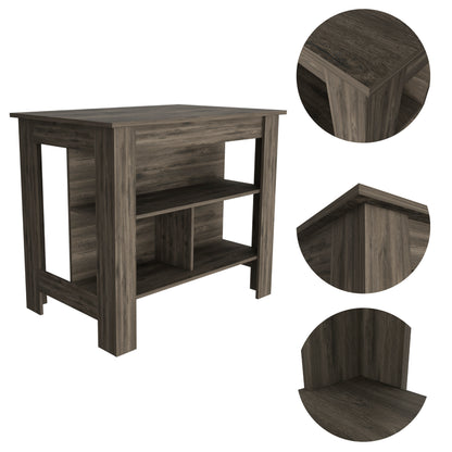 Prep Pro Center Kitchen Island - Dark Brown