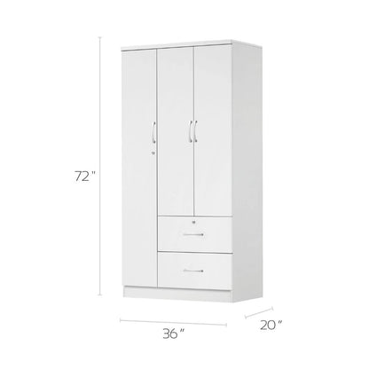 Go Green Woods 3 Door / 2 Drawer Wardrobe