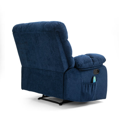 Jovan Power Recliner with Massage - Blue