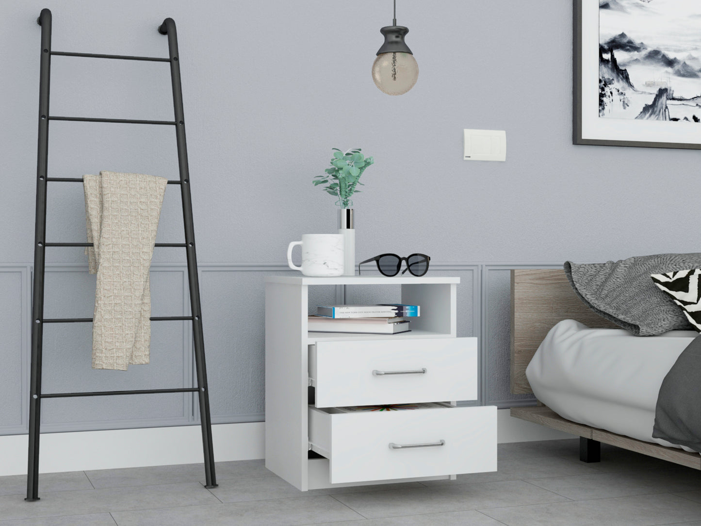 Napoles Nightstand - White