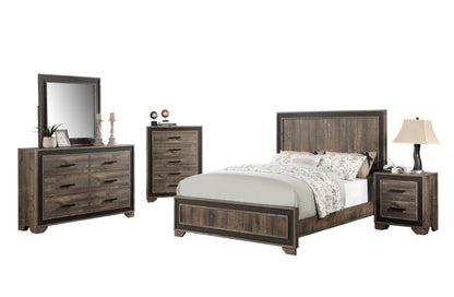 Morpheus Queen Size Bed - Oak