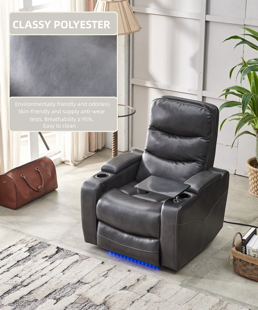 Vaught Power Recliner Chair - Gray