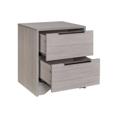 Eleanor Wooden Nightstand - Gray