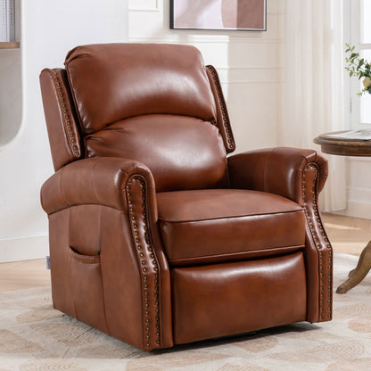 Emery Electric Power Recliner Chair - Caramel