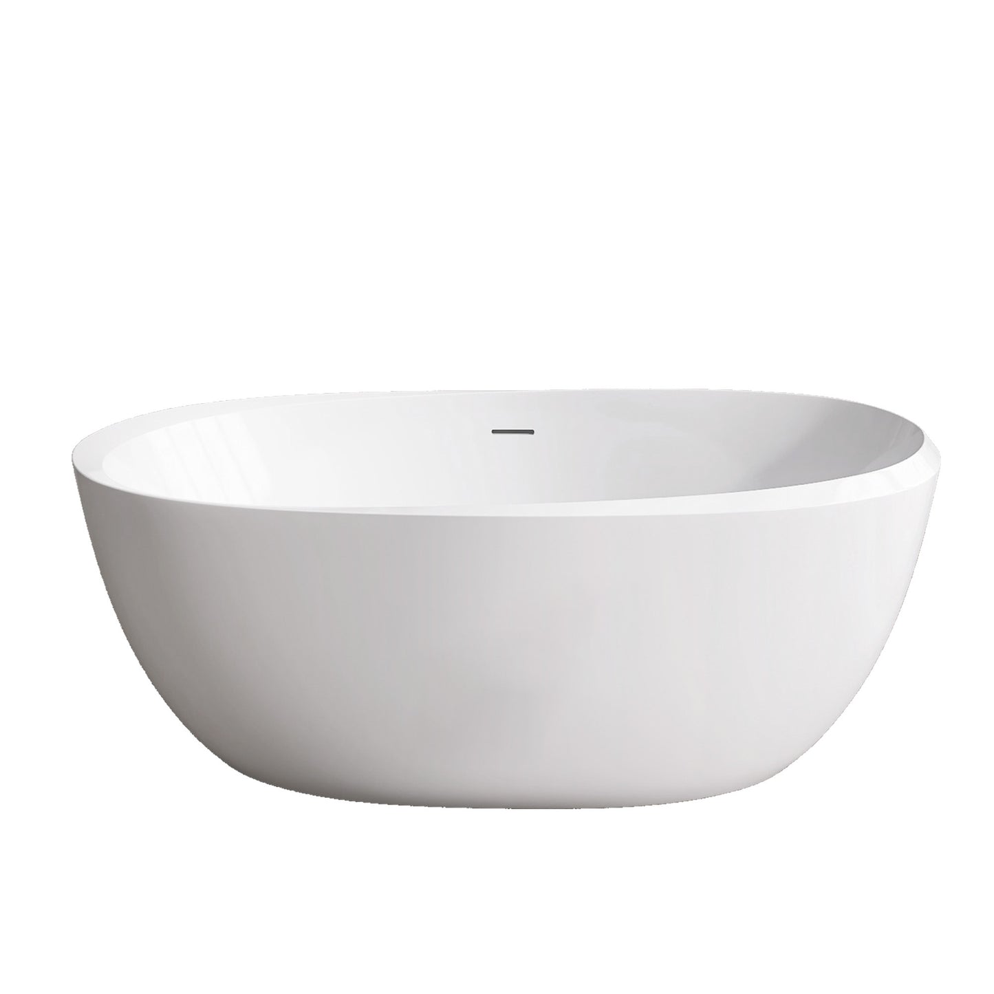 Mody 59" Acrylic Freestanding  Soaking Bathtub - Gloss White