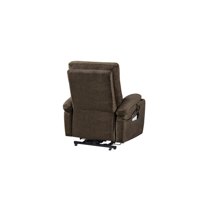 Trek Electric Power Lift Recliner Chair with Massage and Heat - Dark Brown