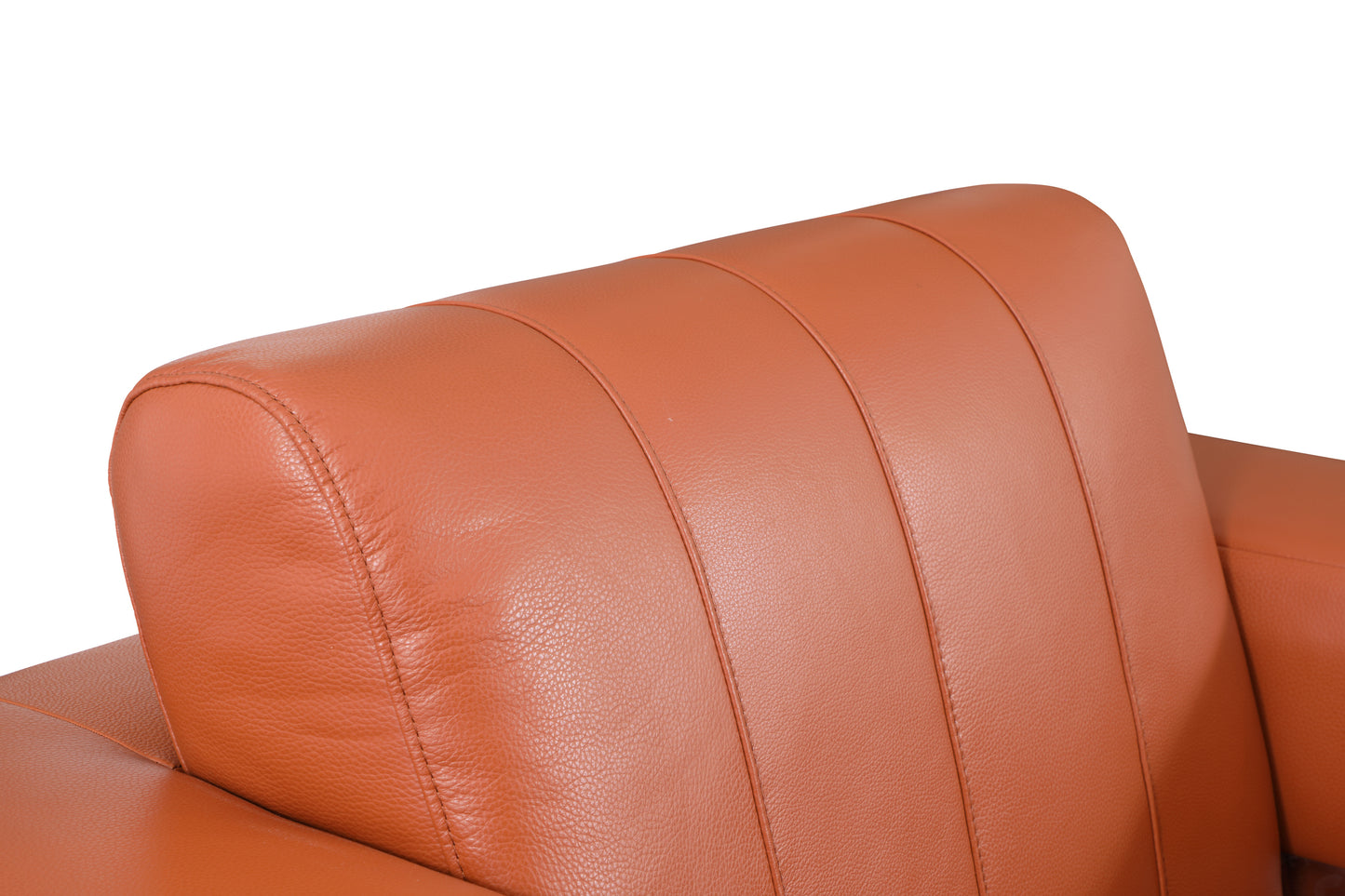 Meza Top Grain Italian Leather  Loveseat - Camel