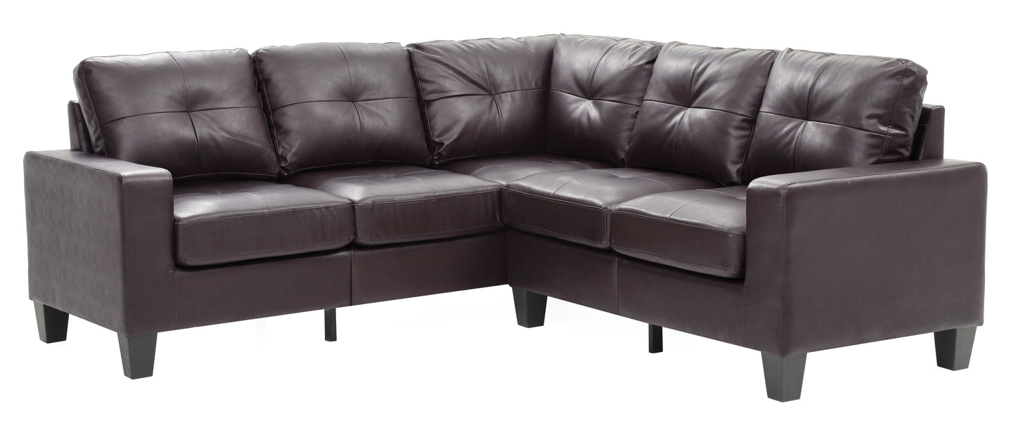 Newbury Sectional Sofa - Dark Brown