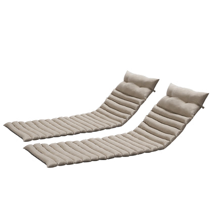 Dio Outdoor Lounge Chair Cushion Replacement (Set of 2) - Khaki