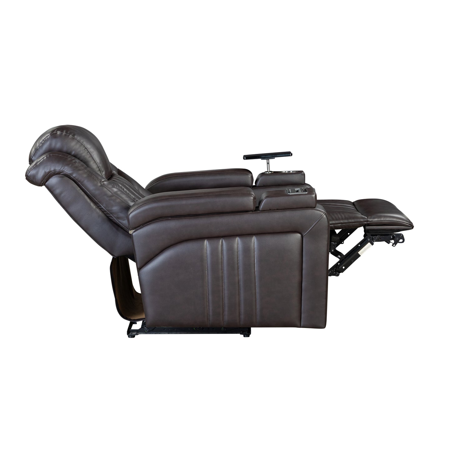 Morris PU Leather Power Recliner - Brown