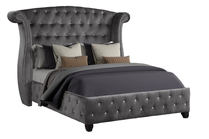 Sophia Queen Bed - Gray