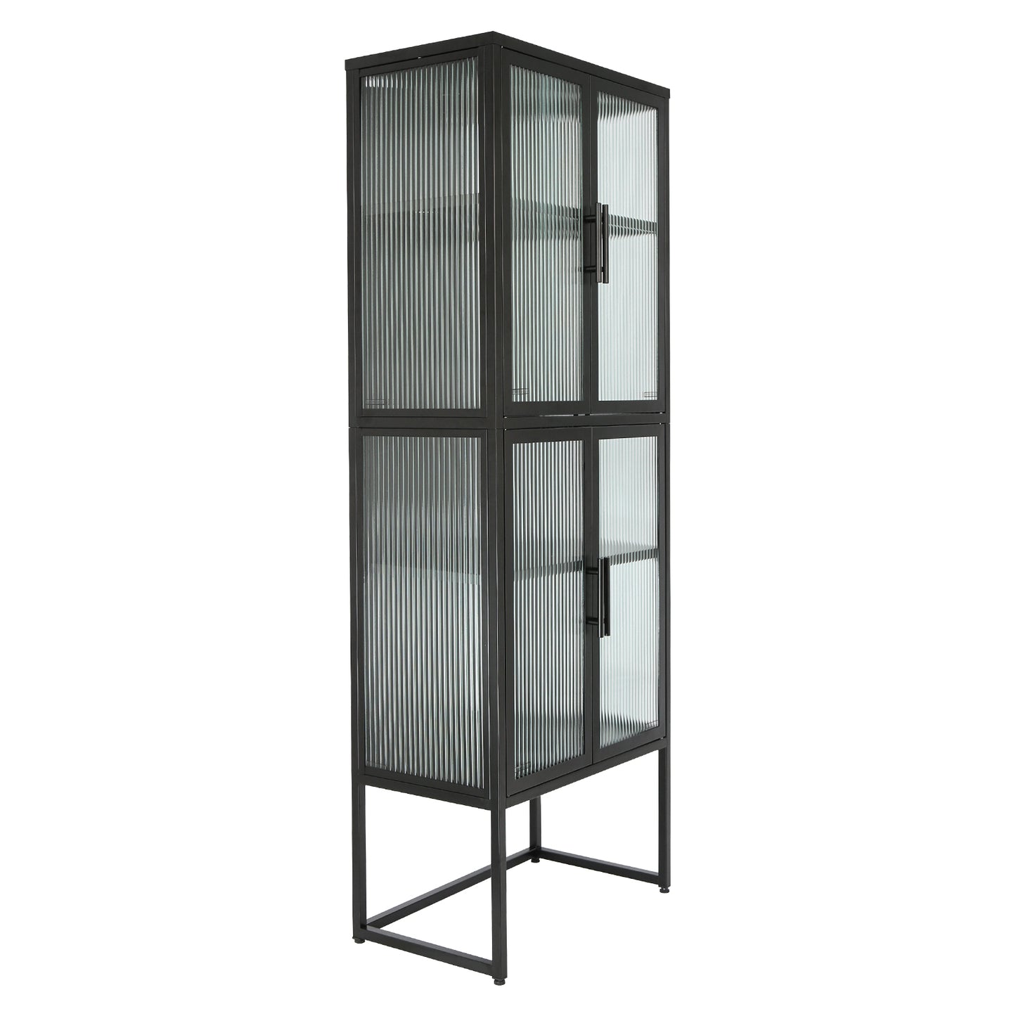 Nera II Tempered Glass Cabinet - Black