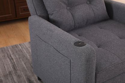 Sleeper Chair 3-in-1 Convertible - Gray