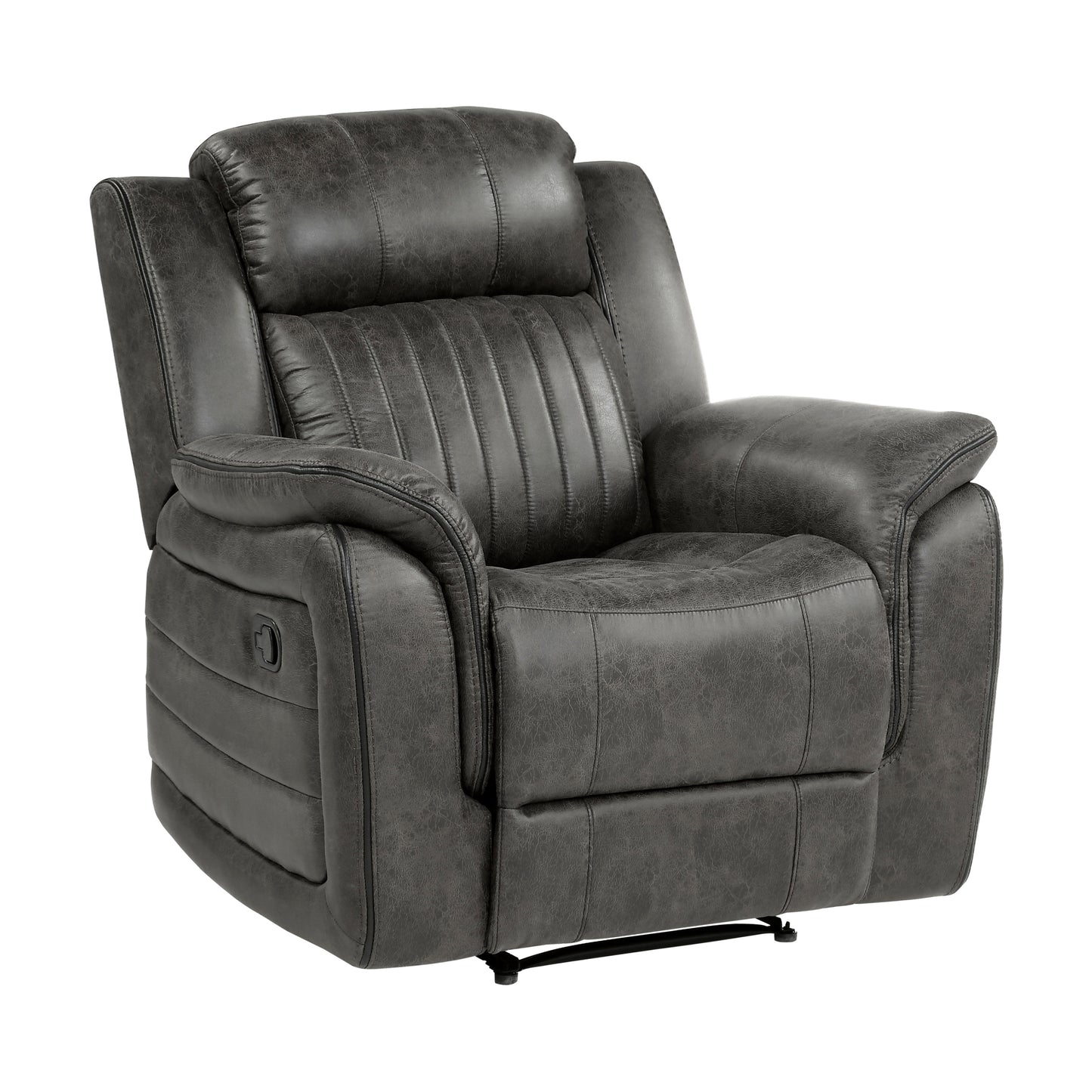 Munoz Classic Brownish Gray Reclining Chair