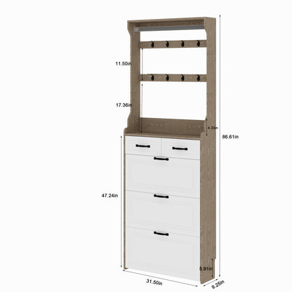 Chelsea Shoe Storage Cabinet - White