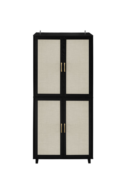 Acuna 4 Door Storage Cabinet - Black