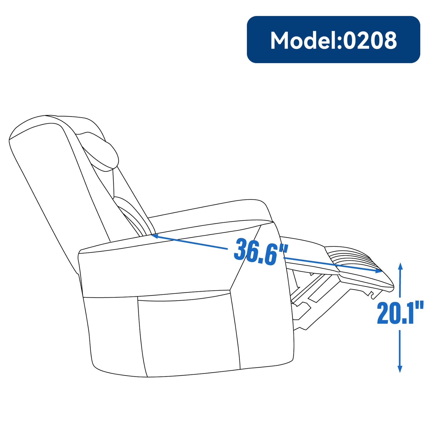 Davila Swivel and Rocker Power Recliner Chair with Lumbar and Neck Support - Yellow Brown