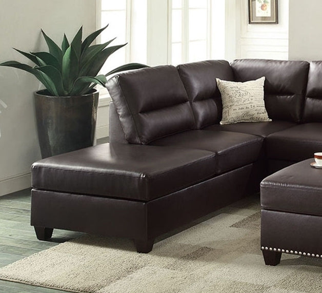 Santos 3 Pcs Sectional Sofa Set - Espresso