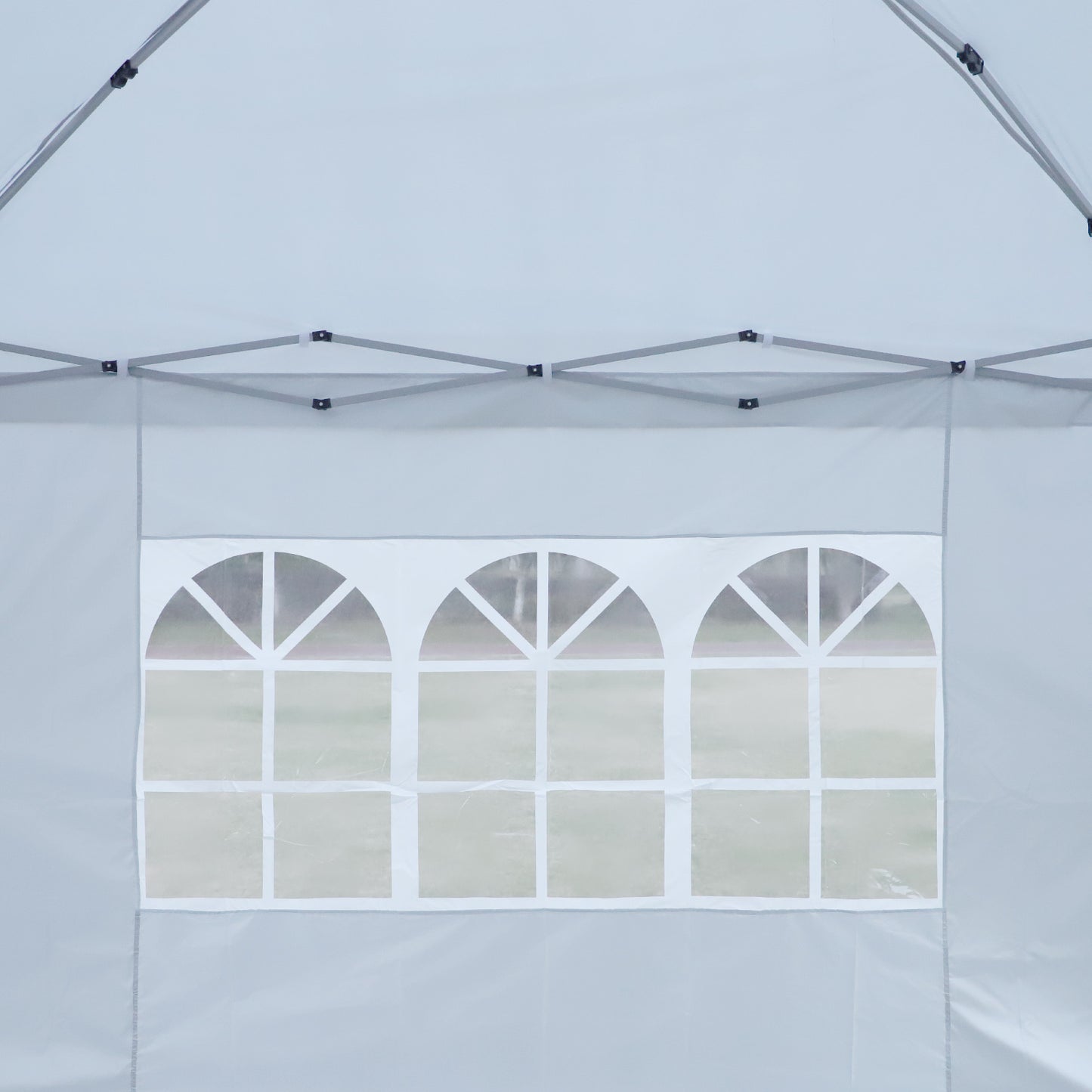 Cami 10 x 10 ft Outdoor Patio Gazebo Canopy Tent - White