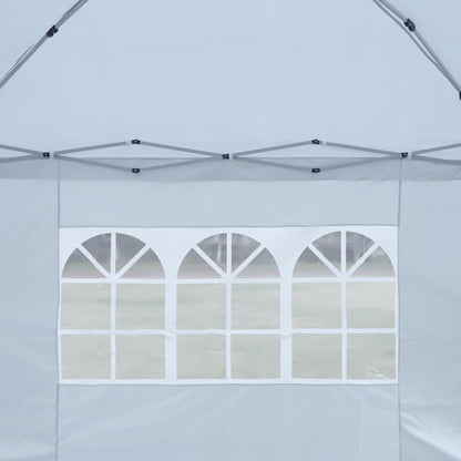 Cami 10 x 10 ft Outdoor Patio Gazebo Canopy Tent - White