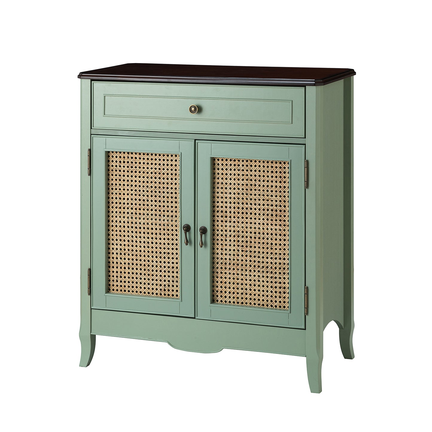 Schirru 36'' Tall 2-Door Accent Cabinet - Aqua