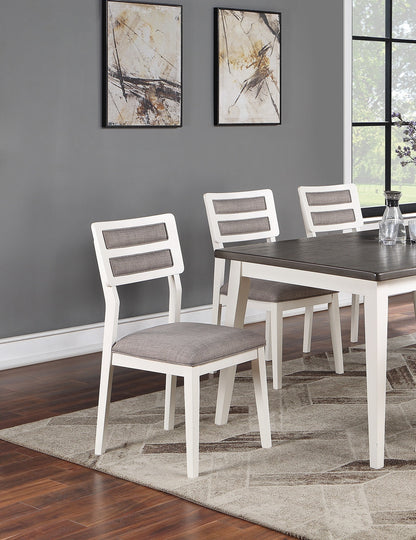 Carlson Dining Chair (Set of 2) - White+Gray