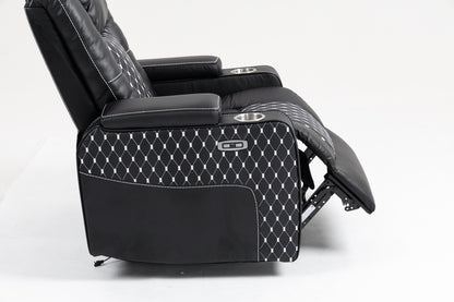 Warner II Power Recliner with Multifunctional Features - Black