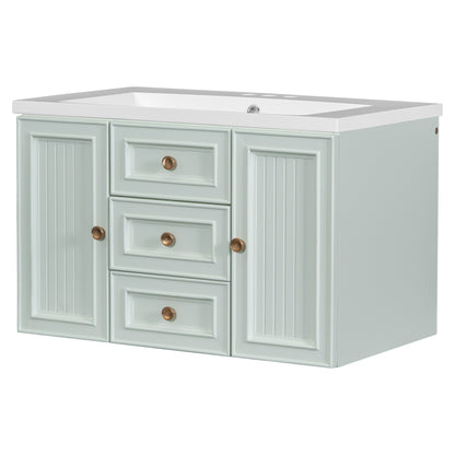 Greenwood Wall Mounted Bathroom Vanity