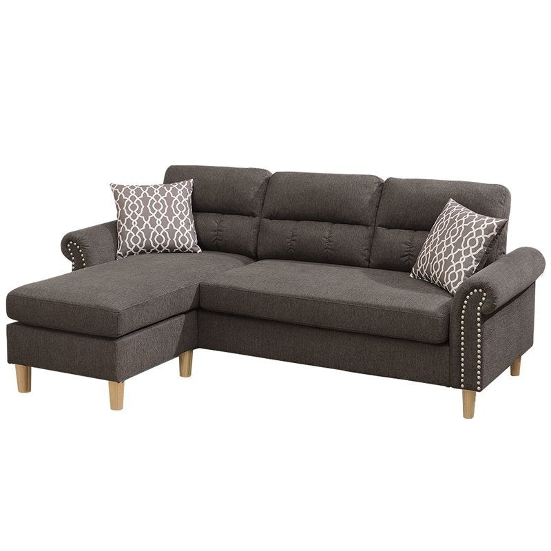 Esme Reversible Sectional Sofa Set  - Tan