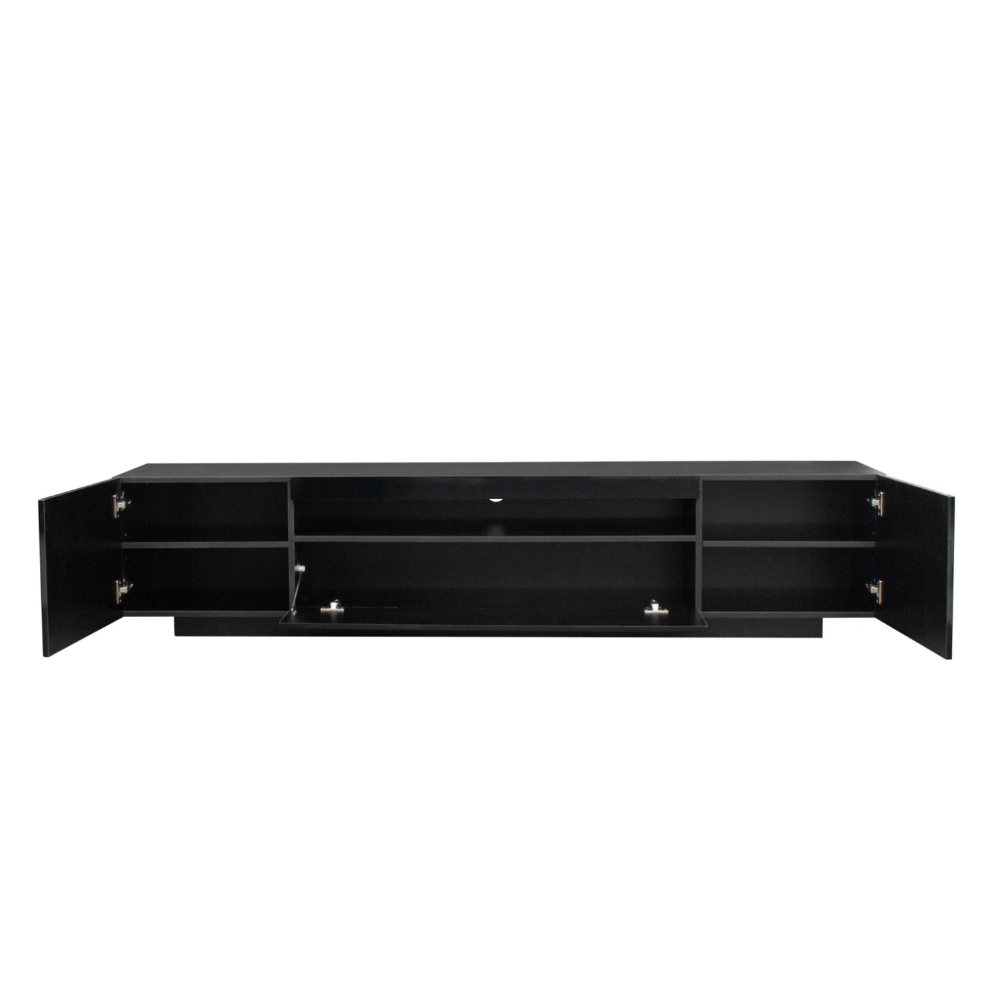 Ozzie TV Stand with LED Lights - Black