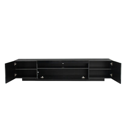 Ozzie TV Stand with LED Lights - Black