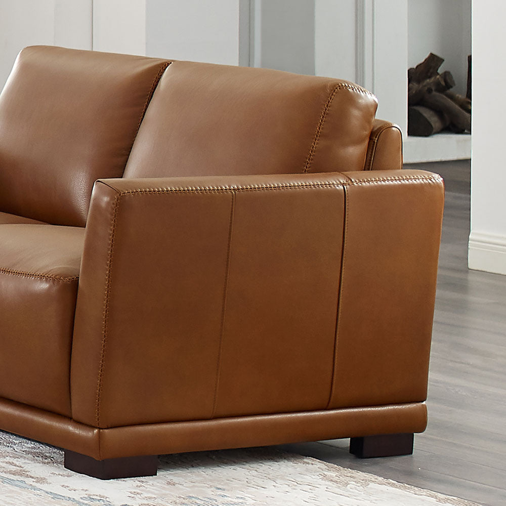 Mary Leather Loveseat