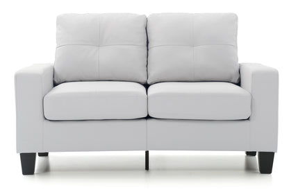 Newbury Modular Loveseat - White