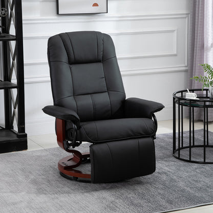 Ollie Adjustable Swivel Rocker Recliner - Black