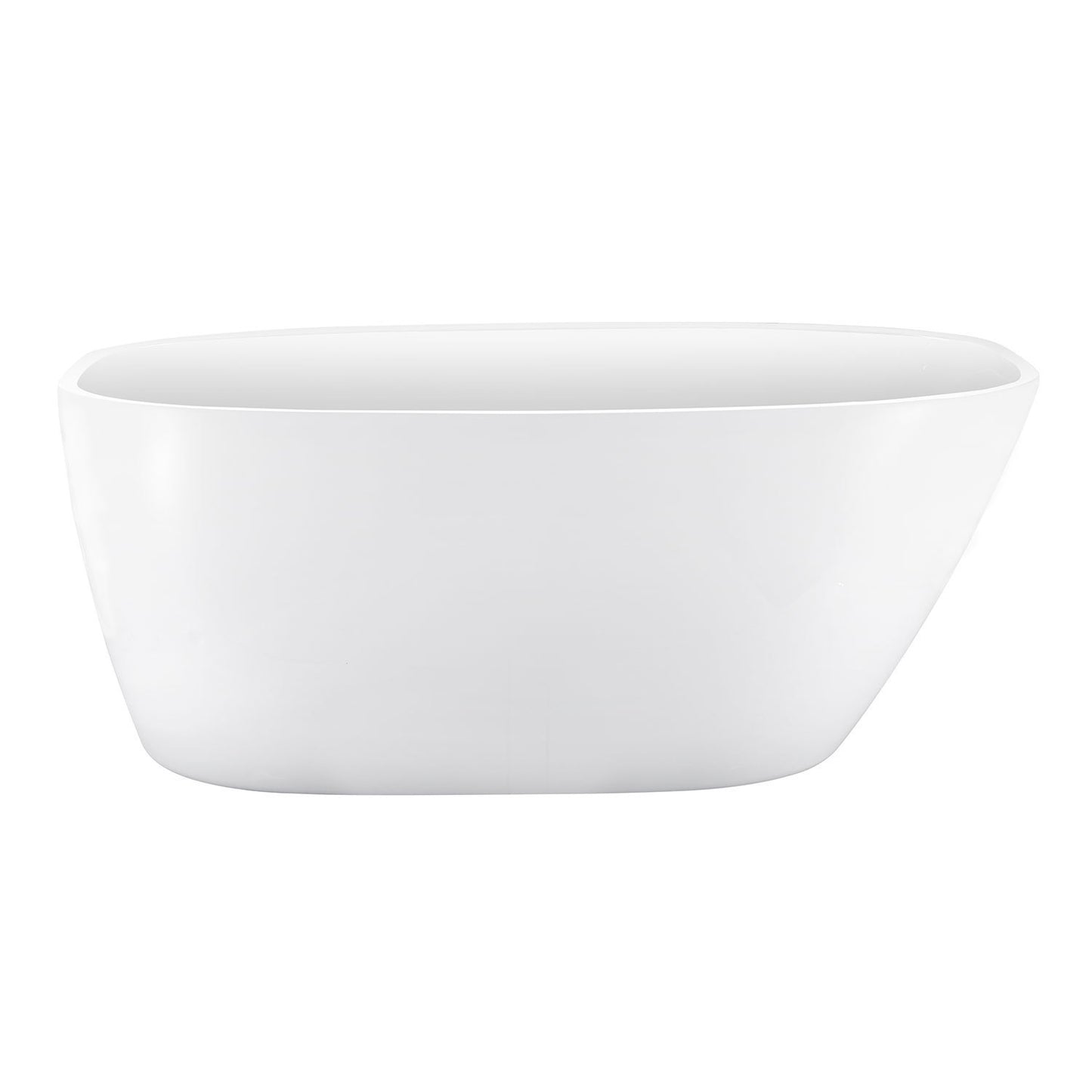 Vida 59" Acrylic Freestanding Soaking Bathtub  - White