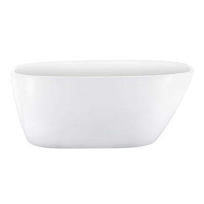 Vida 59" Acrylic Freestanding Soaking Bathtub  - White