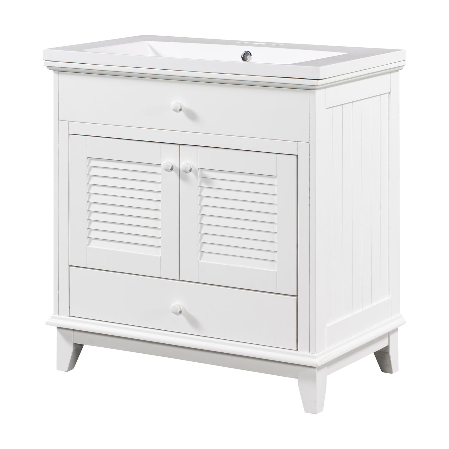 I- Bathroom Vanity - White