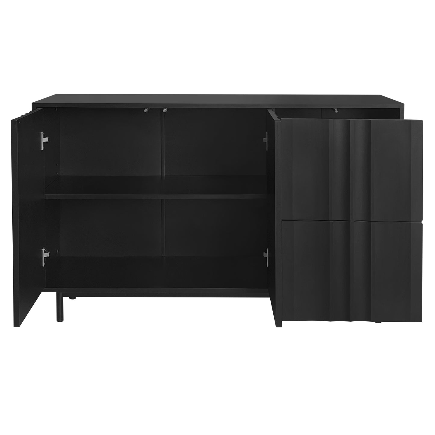 Noza Sideboard Buffet Cabinet - Black