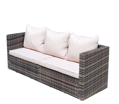 Goss Outdoor Patio Rattan Chaise Lounge Chair - Beige