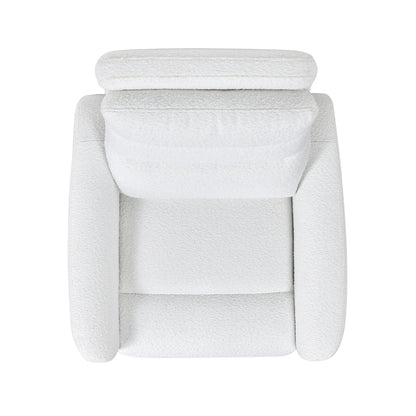 Bloomy High-Back Power Recliner Motion Chair - White