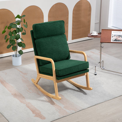 Barton Modern Rocking Chair - Green