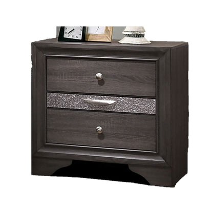 Elis Contemporary Nightstand - Gray