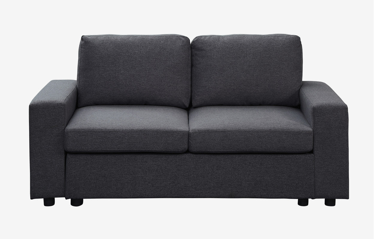 Winter Fabric Loveseat - Dark Gray