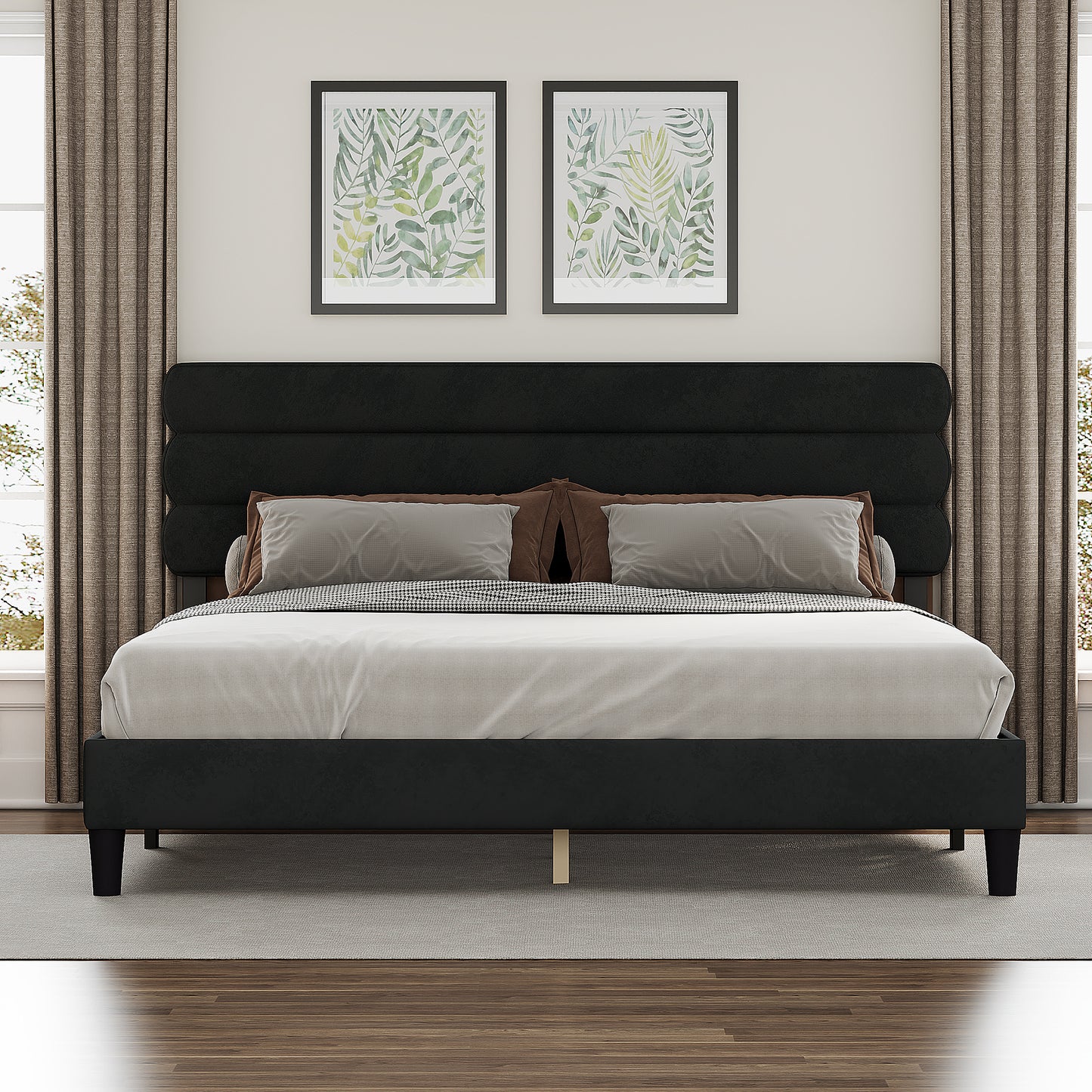 Wee King Size Bed Frame - Dark Gray