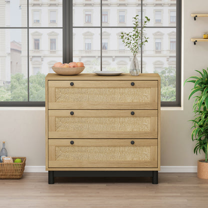 Robe 3-Drawers Storage Cabinet - Oak